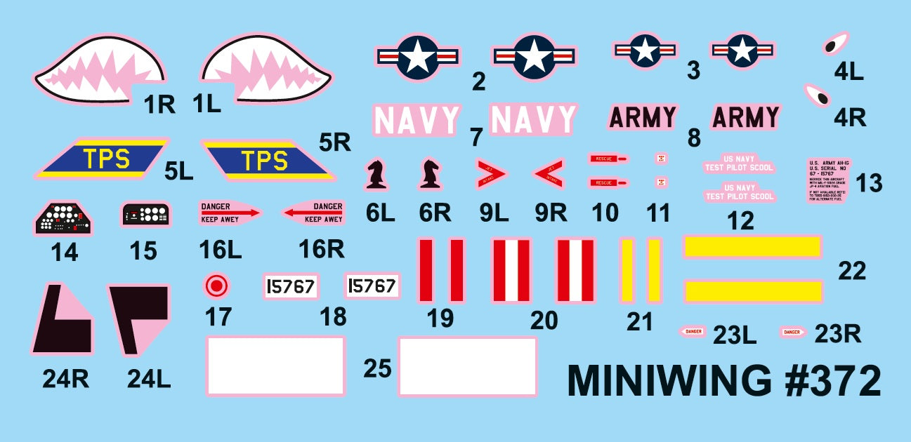 Miniwing-Plastic 372 1:144 Bell AH-1G COBRA over America