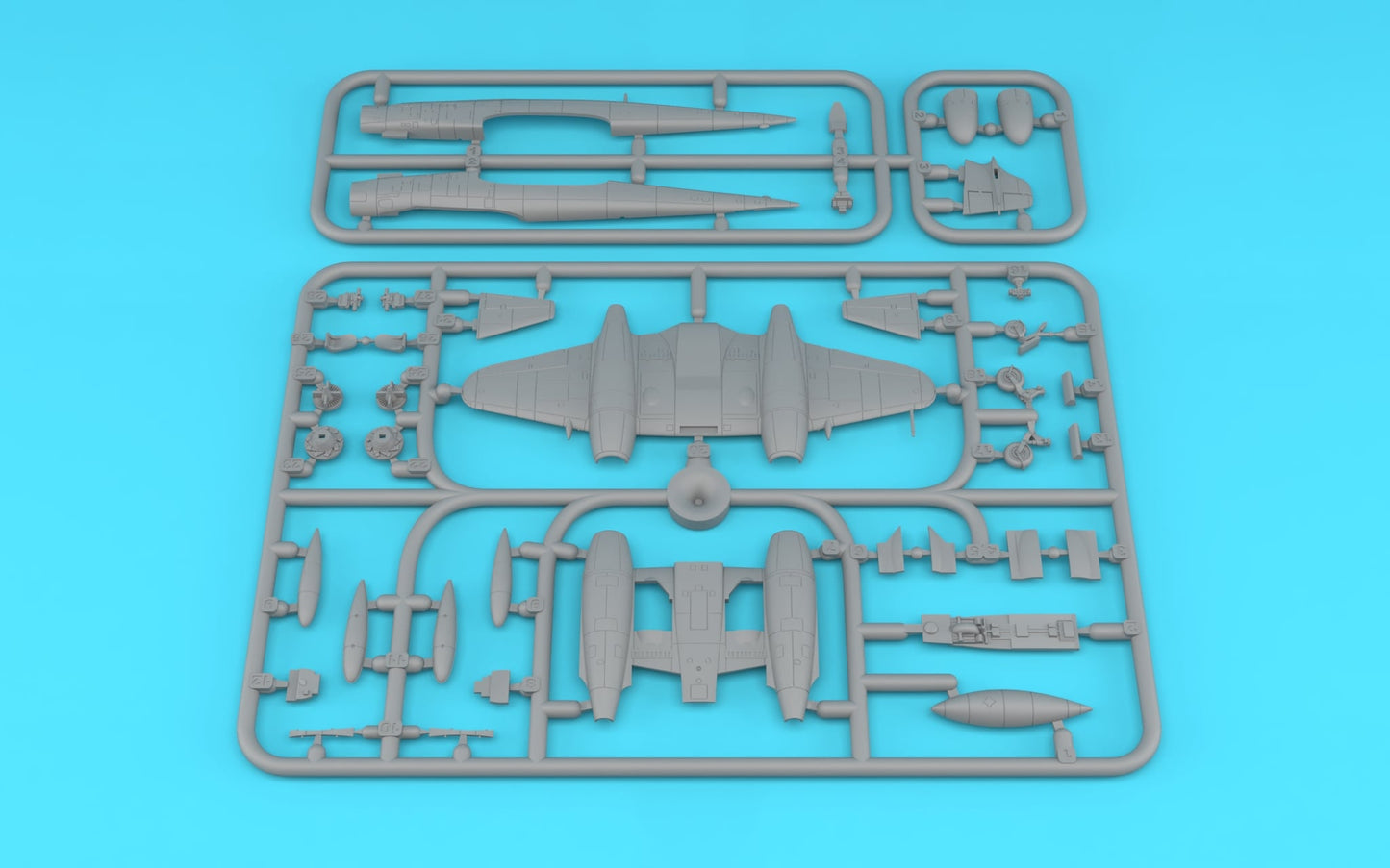 Miniwing-Plastic MINI383 1:144 Gloster Meteor NF.12 / RAF