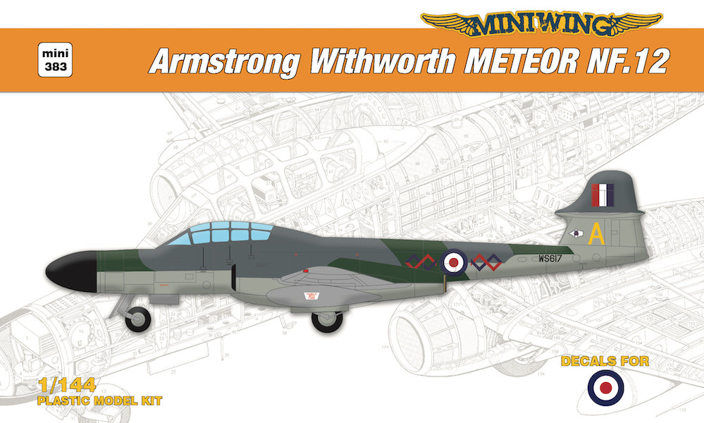Miniwing-Plastic MINI383 1:144 Gloster Meteor NF.12 / RAF