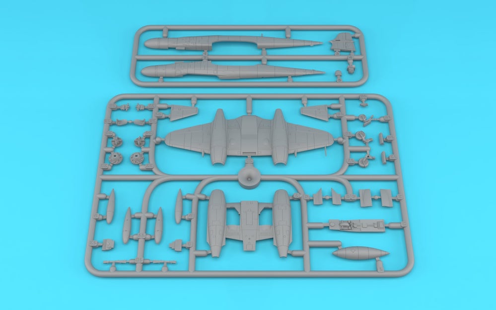 Miniwing-Plastic 384 1:144 Amstrong Whitworth METEOR NF.14 / RAF + ArmÃ©e de lÂ´Air