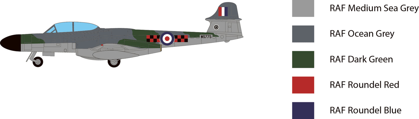 Miniwing-Plastic 384 1:144 Amstrong Whitworth METEOR NF.14 / RAF + ArmÃ©e de lÂ´Air