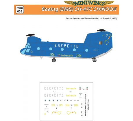 Miniwing 603 1:144 Boeing (EMB) CH-47C CHINOOK / Italian Air Force
