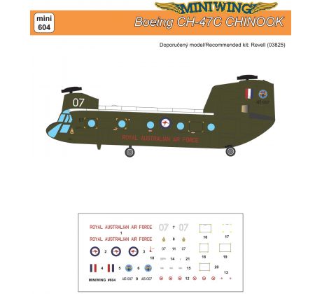 Miniwing 604 1:144 Boeing CH-47C CHINOOK / Australian Air Force
