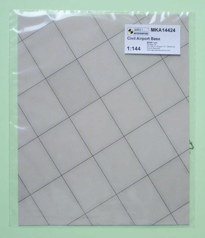 Mark I Models MKA14424 1:144 Civil airport base - 1pc Rectangular Concrete Panels