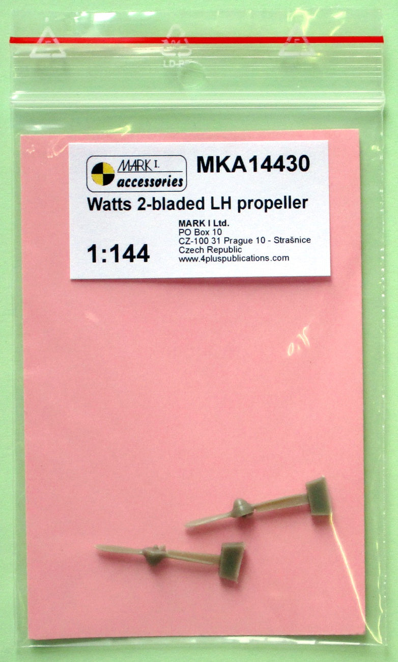 Mark I Models MKA14430 1:144 Watts 2-bladed LH propeller (2 pcs)