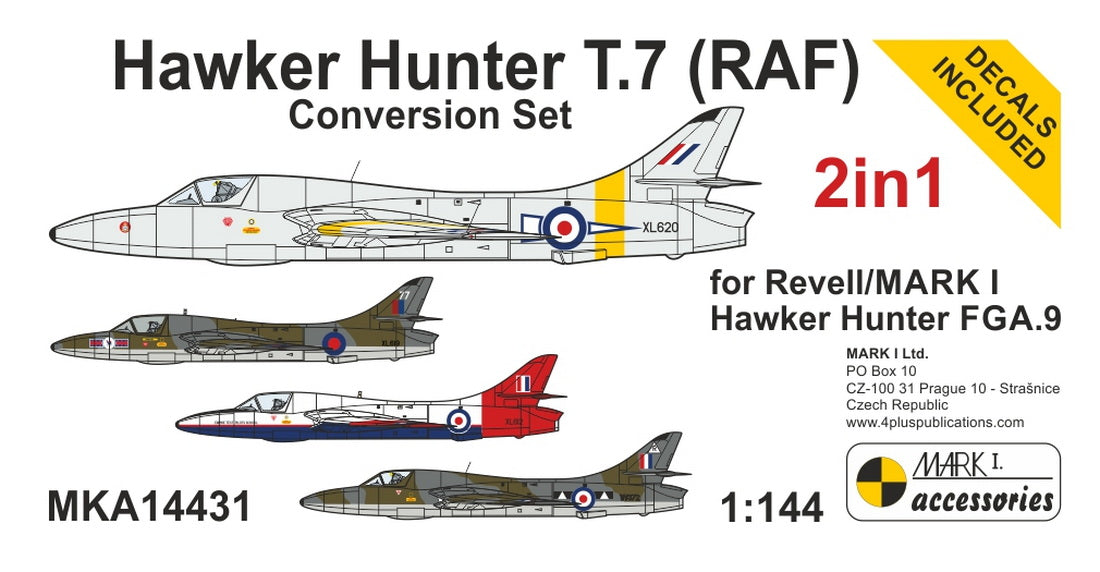Mark I Models MKA14431 1:144 Hawker Hunter T.7 (RAF) Conversion Set (2in1)
