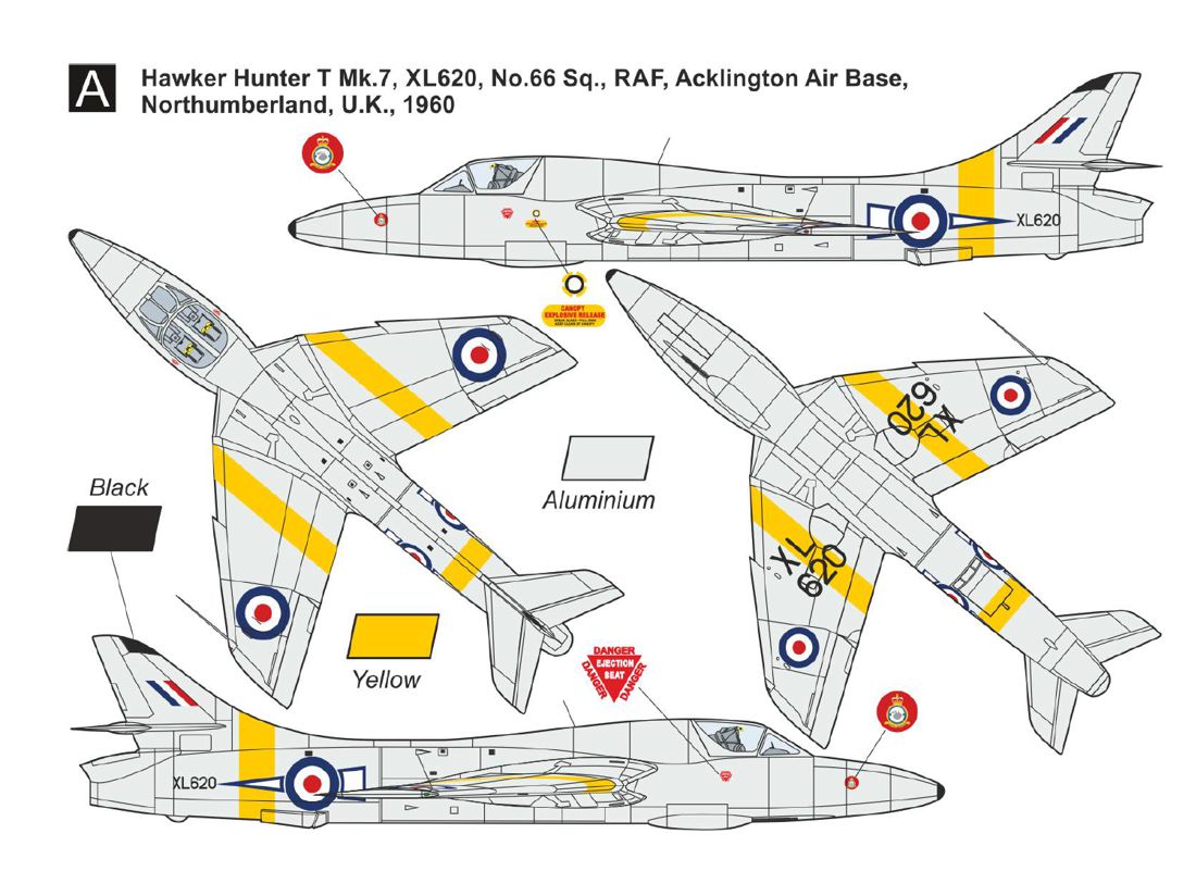 Mark I Models MKA14431 1:144 Hawker Hunter T.7 (RAF) Conversion Set (2in1)
