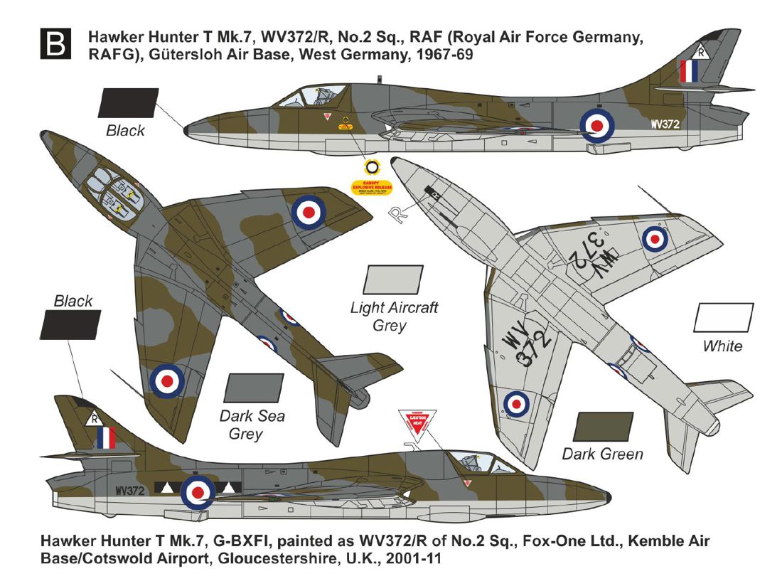 Mark I Models MKA14431 1:144 Hawker Hunter T.7 (RAF) Conversion Set (2in1)