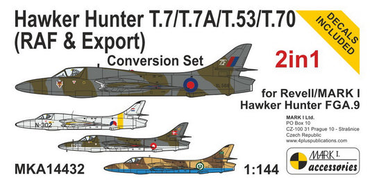 Mark I Models MKA14432 1:144 Hawker Hunter T.7 (RAF & Export) Conversion Set (2in1)