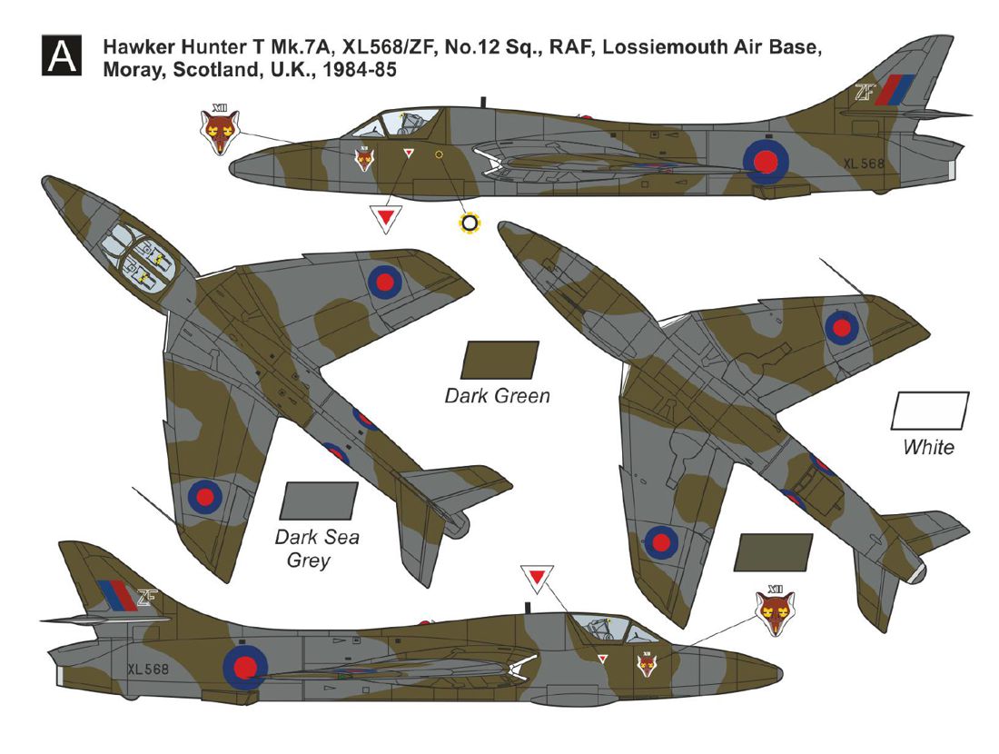 Mark I Models MKA14432 1:144 Hawker Hunter T.7 (RAF & Export) Conversion Set (2in1)