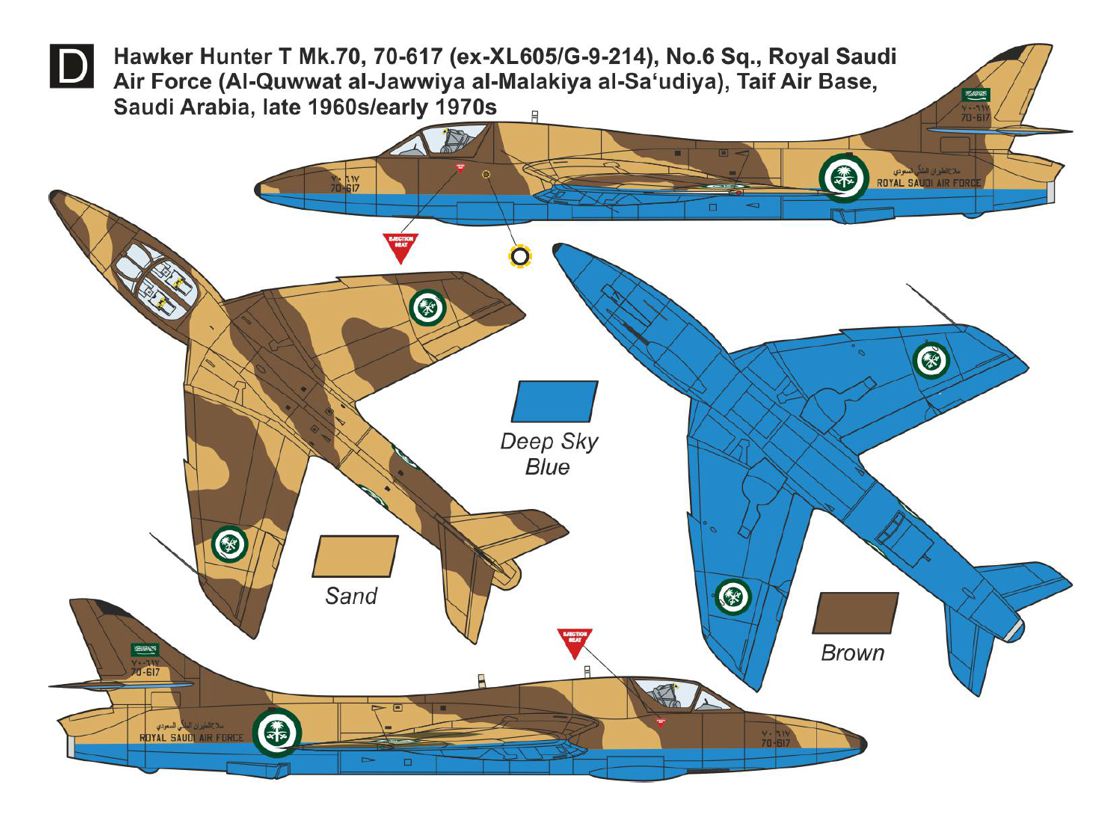 Mark I Models MKA14432 1:144 Hawker Hunter T.7 (RAF & Export) Conversion Set (2in1)