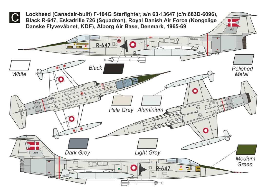 Mark I Models MKA14436 1:144 Lockheed F-104G/F-104J Starfighter 'Belly-mounted Sidewinders' Conversion set
