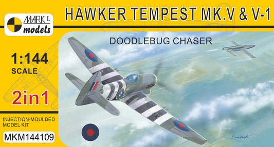 Mark I Models MKM144109 1:144 Hawker Tempest Mk.V series 1/2 'Doodlebug Chaser' (2in1 + resin V-1) (Royal Air Force)