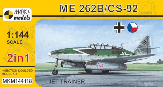 Mark I Models MKM144118 1:144 Messerschmitt Me-262B Schwalbe 'Jet Trainer' (2in1 = 2 kits in 1 box)
