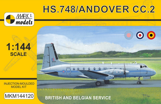 Mark I Models MKM144120 1:144 Hawker-Siddeley HS.748 Andover Military 'Europe' (RAF, RAE, Belgian AF)