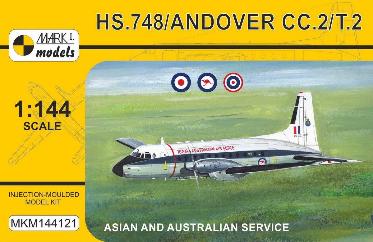 Mark I Models MKM144121 1:144 Hawker-Siddeley HS.748 Andover Military 'Asia & Australia' (RAF ME, RAAF, Royal Thai AF)
