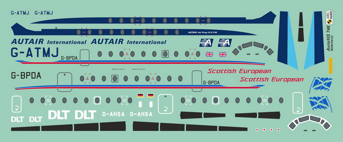 Mark I Models MKM144122L 1:144 Hawker-Siddeley HS.748/BAe.748 'Civil Livery' re-release, now bagged