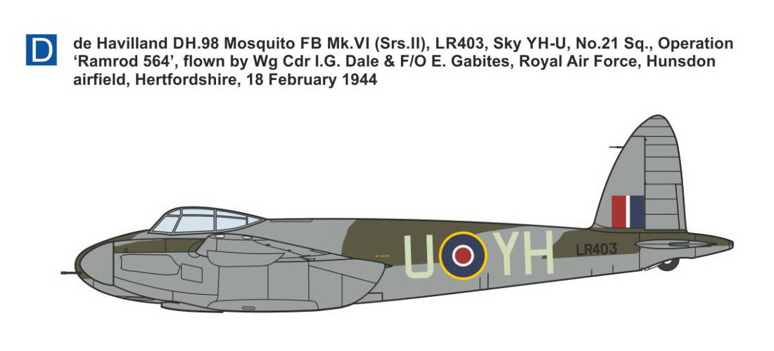 Mark I Models MKM144124 1:144 de Havilland Mosquito FB.VI 'Amiens Prison Raid'