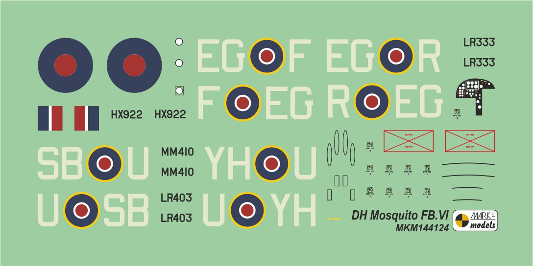 Mark I Models MKM144124 1:144 de Havilland Mosquito FB.VI 'Amiens Prison Raid'