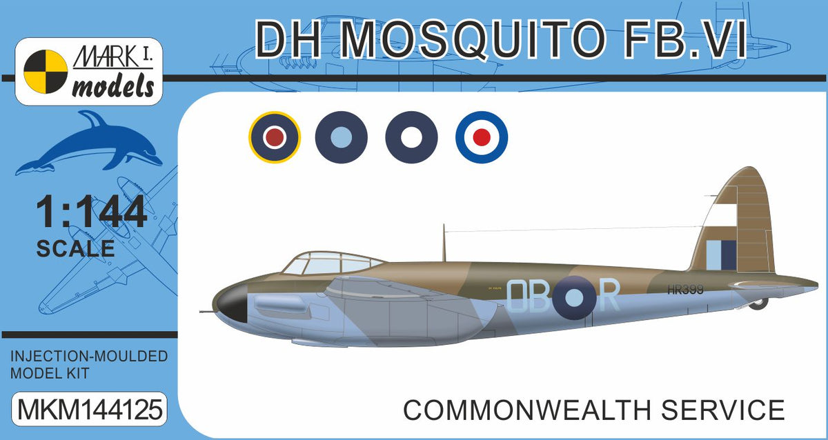 Mark I Models MKM144125 1:144 de Havilland Mosquito FB.VI 'Commonwealth Service' new plastic parts (propellers)