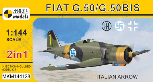 Mark I Models MKM144128 1:144 Fiat G.50/50bis 'Italian Arrow' (2in1 = 2 kits in 1 box) (Italian AF, Finnish AF, Luftwaffe)