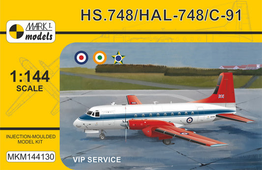 Mark I Models MKM144130 1:144 Hawker-Siddeley HS.748/HAL-748/C-91 'VIP Service' (RAF, Indian AF, Brazilian AF)