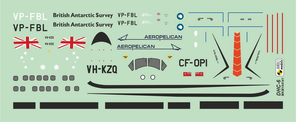 Mark I Models MKM144141 1:144 DHC-6 Twin Otter 'Twotter'