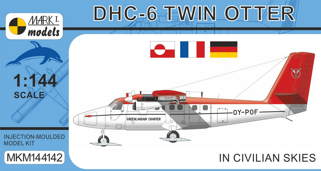 Mark I Models MKM144142 1:144 DHC-6 Twin Otter 'In Civilian Skies'