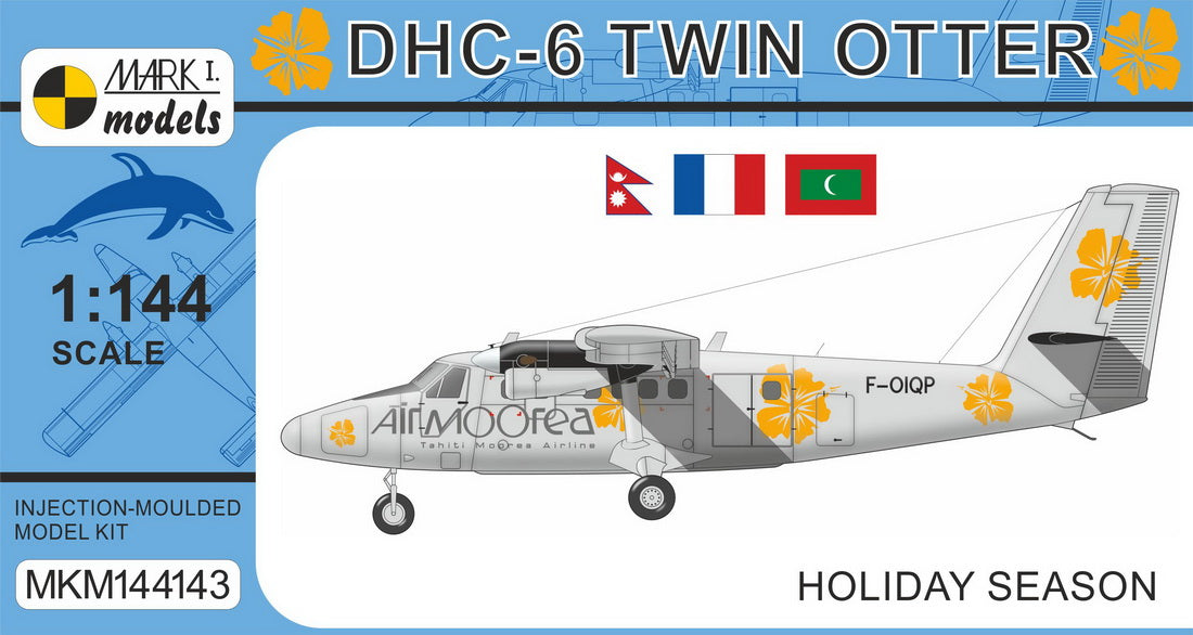 Mark I Models MKM144143 1:144 DHC-6 Twin Otter 'Holiday Season'