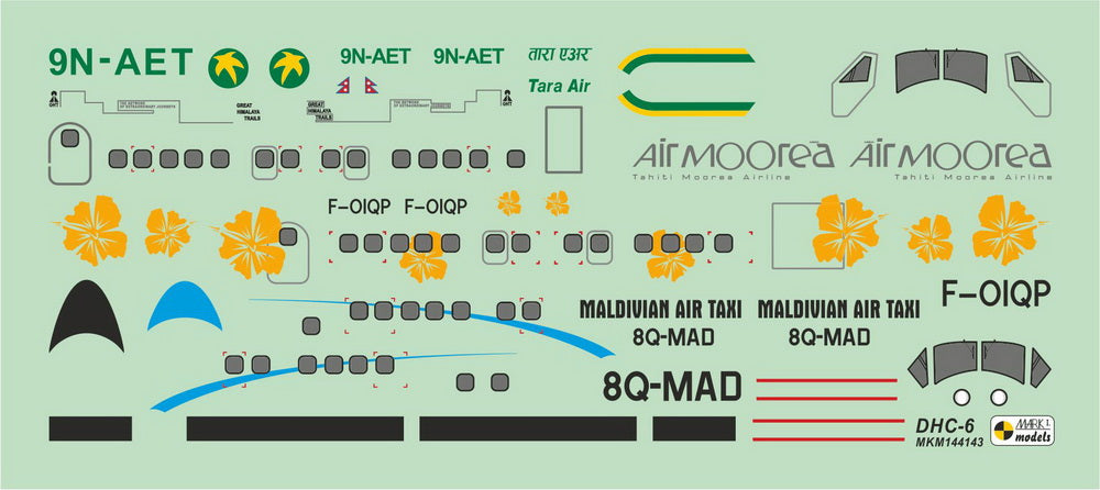 Mark I Models MKM144143 1:144 DHC-6 Twin Otter 'Holiday Season'