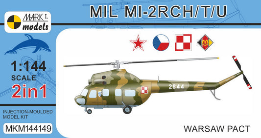 Mark I Models MKM144149 1:144 Mil Mi-2 Hoplite 'Warsaw Pact' (2in1 = 2 kits in 1 box)