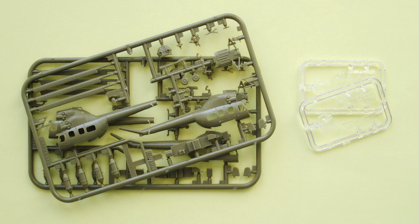 Mark I Models MKM144149 1:144 Mil Mi-2 Hoplite 'Warsaw Pact' (2in1 = 2 kits in 1 box)