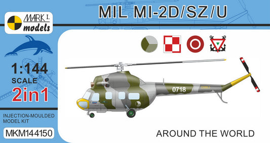 Mark I Models MKM144150 1:144 Mil Mi-2 Hoplite 'Around the World' (2in1 = 2 kits in 1 box) (Czech AF, Polish Navy, Latvian AF, Mexican Navy)
