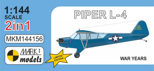 Mark I Models MKM144156 1:144 Piper L-4 'War Years' (2in1) bagged