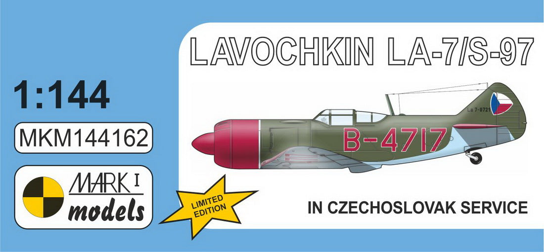 Mark I Models MKM144162 1:144 Lavochkin La-7/S-97 'In Czechoslovak Service' bagged