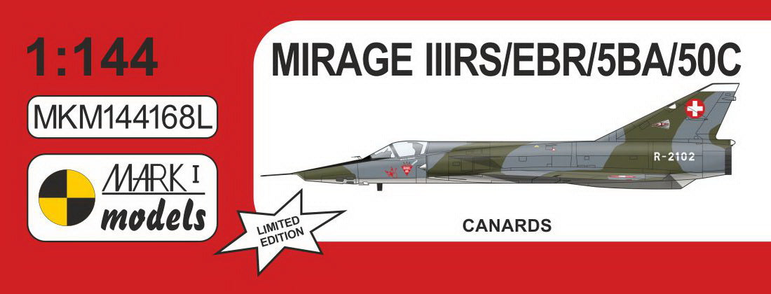 Mark I Models MKM144168L 1:144 Dassault-Mirage III & 5 'Canards' bagged