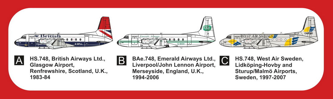 Mark I Models MKM144172L 1:144 Hawker-Siddeley HS.748/BAe.748 'In Civilian Skies'