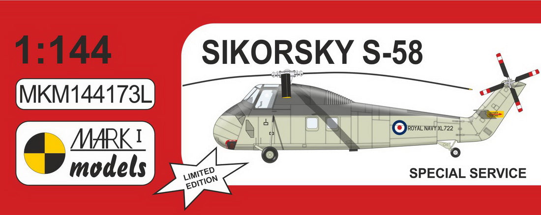 Mark I Models MKM144173L 1:144 Sikorsky H-34 'Special Service'