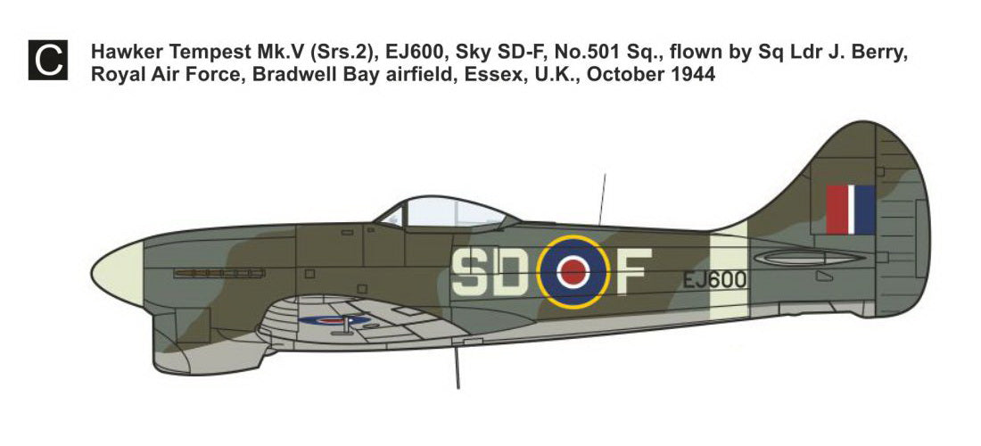 Mark I Models MKM144177 1:144 Hawker Tempest Mk.V 'Fighter Aces'