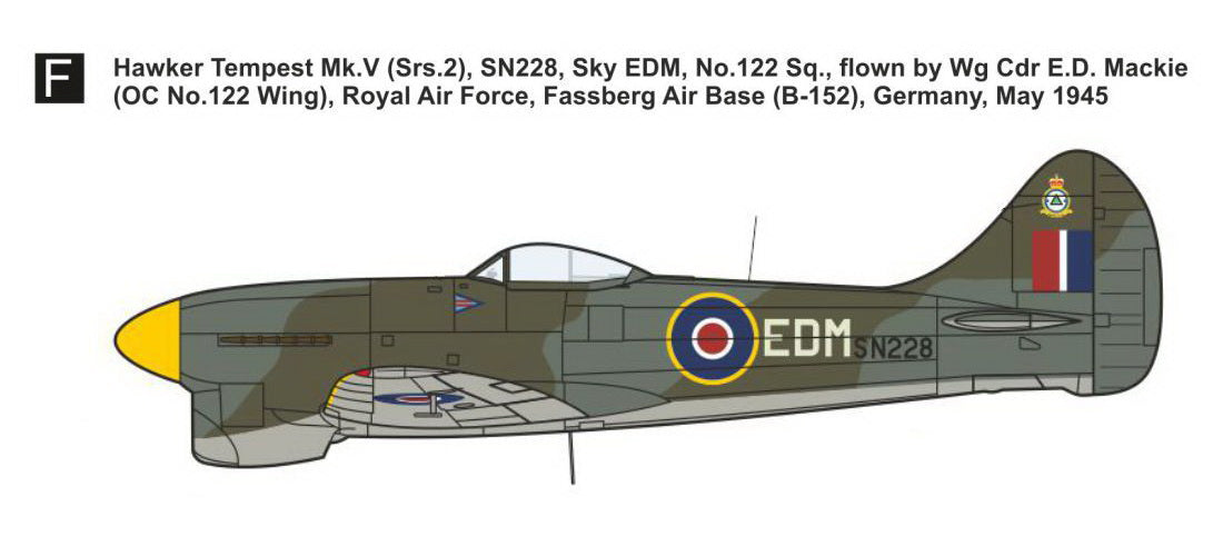 Mark I Models MKM144177 1:144 Hawker Tempest Mk.V 'Fighter Aces'