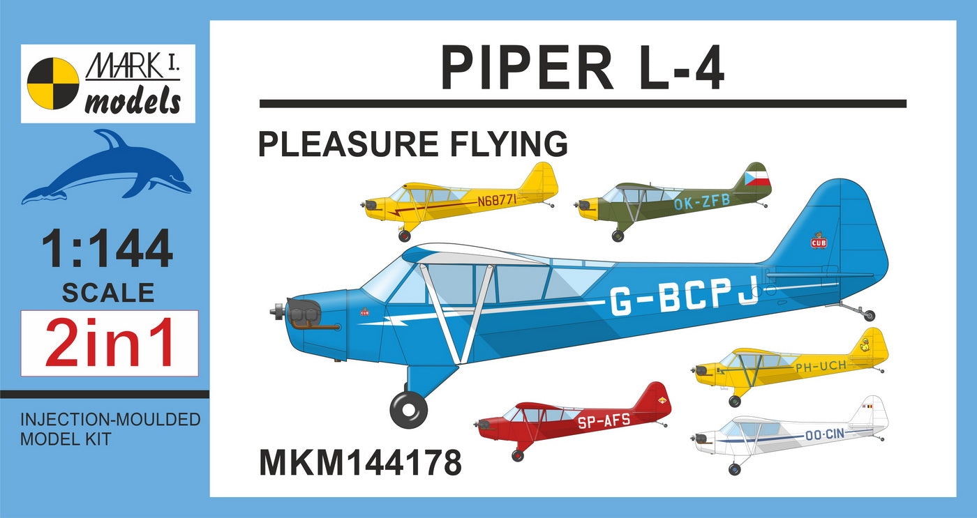 Mark I Models MKM144178 1:144 Piper L-4 'Pleasure Flying'