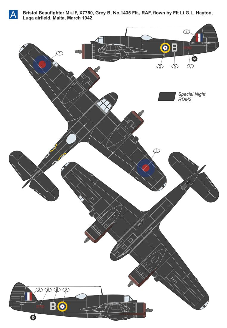 Mark I Models MKM144181 1:144 Bristol Beaufighter 'Aces'