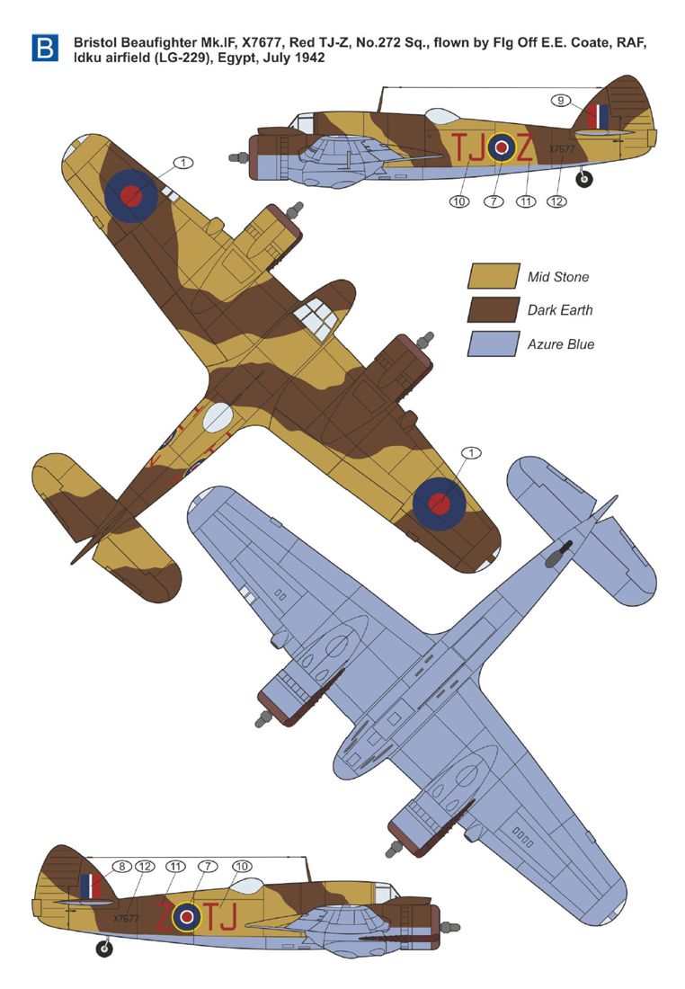 Mark I Models MKM144181 1:144 Bristol Beaufighter 'Aces'