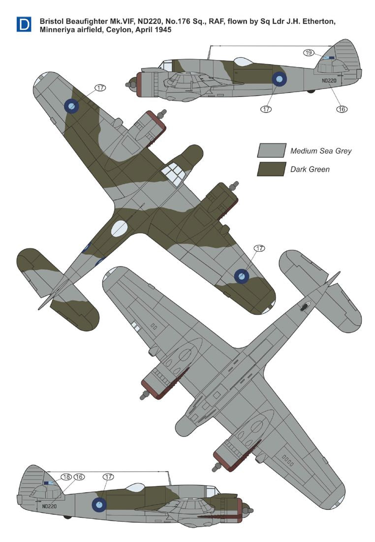 Mark I Models MKM144181 1:144 Bristol Beaufighter 'Aces'