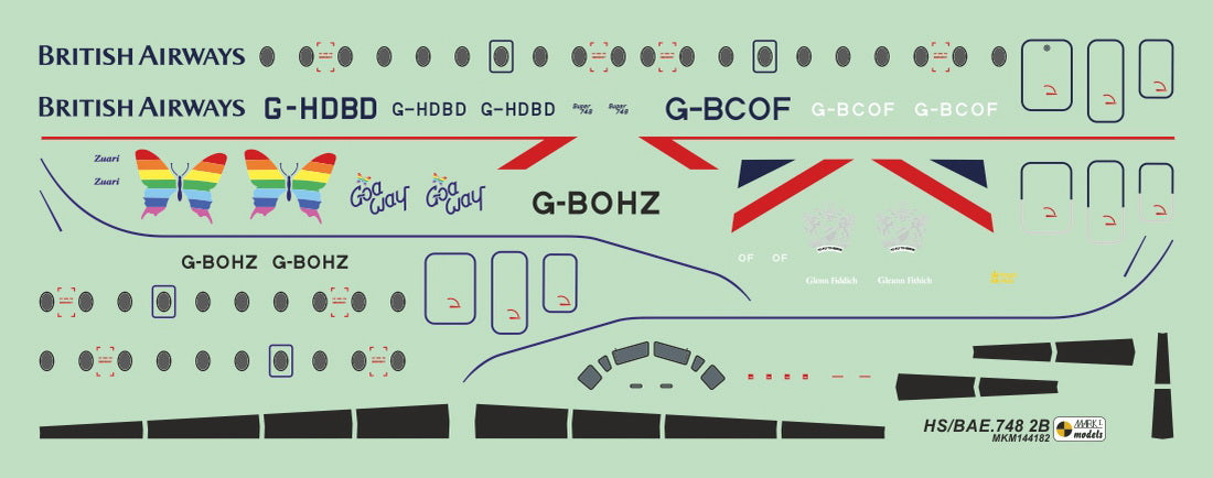 Mark I Models MKM144182 1:144 British Aerospace BAe.748 â€˜Super 748â€™