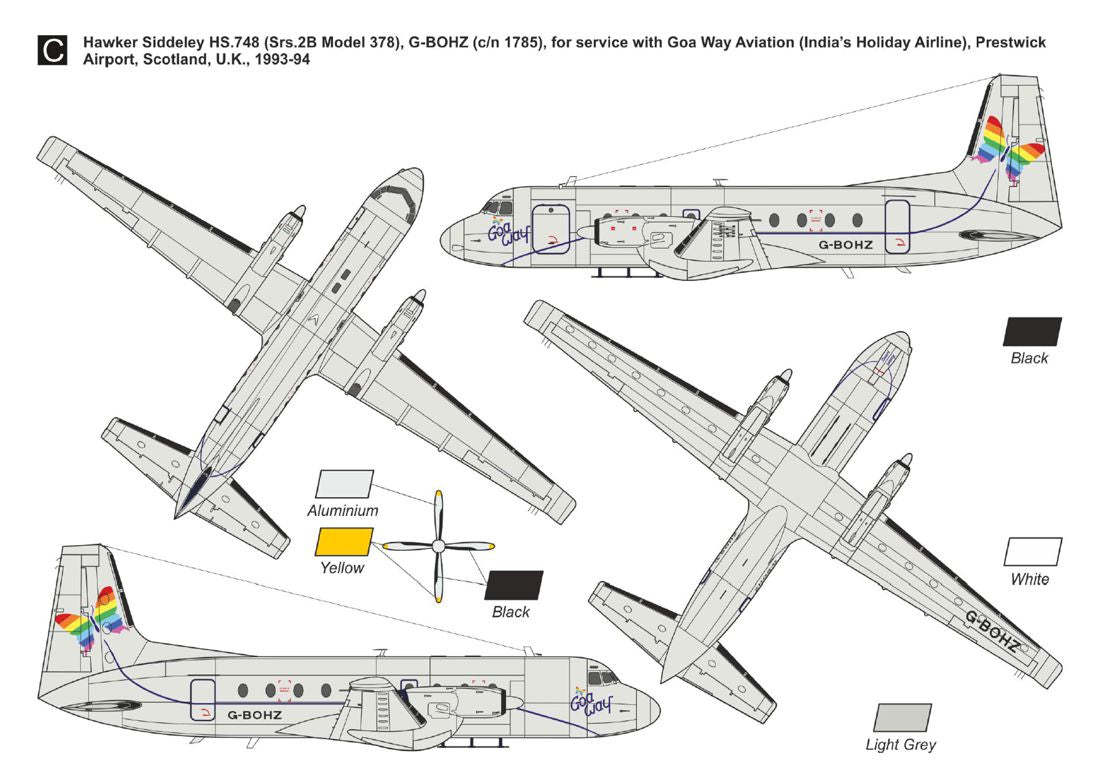 Mark I Models MKM144182 1:144 British Aerospace BAe.748 â€˜Super 748â€™