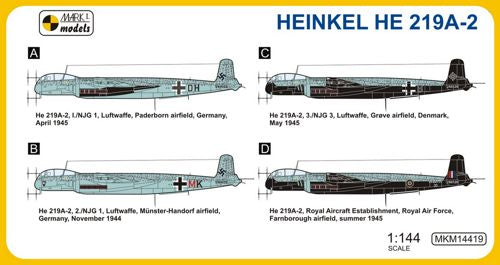 Mark I Models MKM14419 1:144 Heinkel He-219A-2 'Night Hunter'