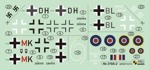Mark I Models MKM14419 1:144 Heinkel He-219A-2 'Night Hunter'