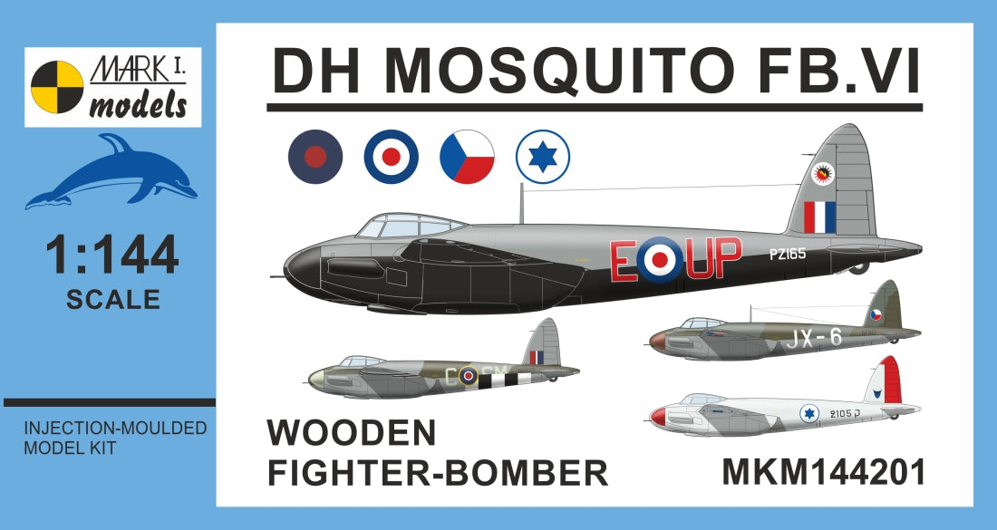Mark I Models MKM144201 1:144 de Havilland Mosquito FB.VI 'Wooden Fighter-Bomber'