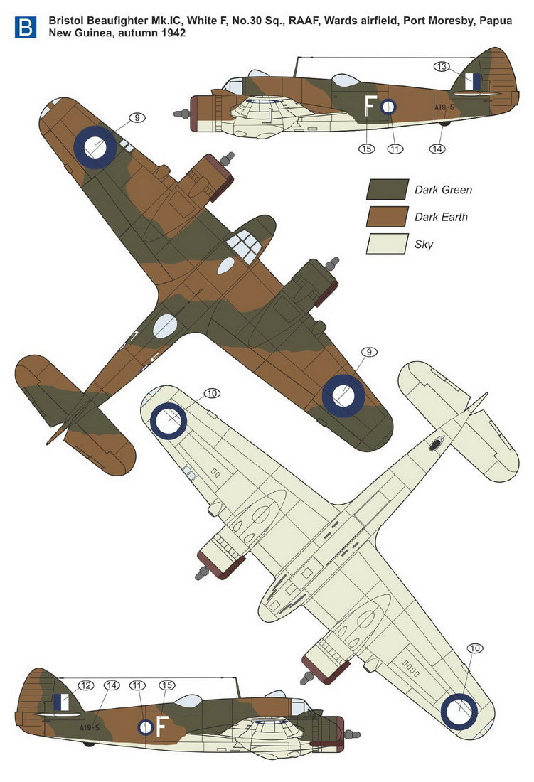 Mark I Models MKM14435 1:144 Bristol Beaufighter Mk.IC 'Coastal Patrol'